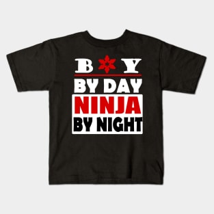 Ninja boy birthday gift sports children Kids T-Shirt